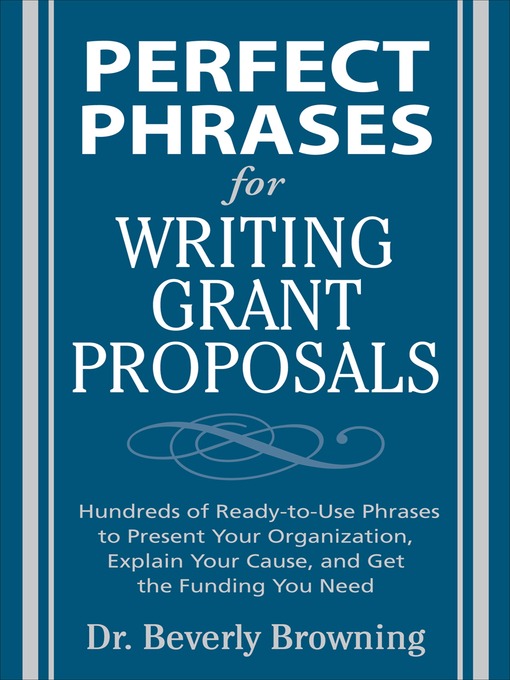 Perfect Phrases for Writing Grant Proposals - Candid - OverDrive