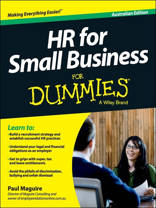 HR For Small Business For Dummies - North Carolina Digital Library