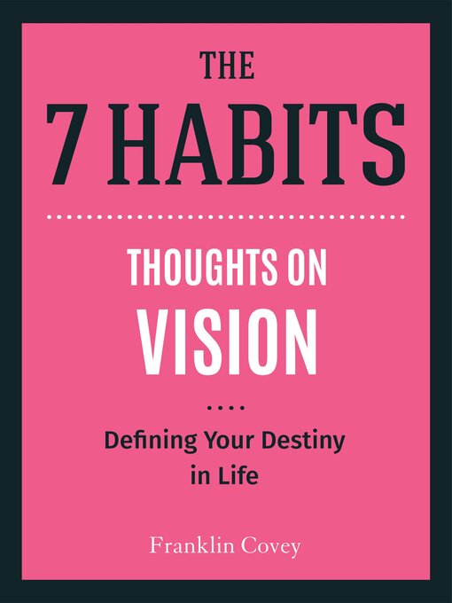 Thoughts on Vision - NLB - OverDrive