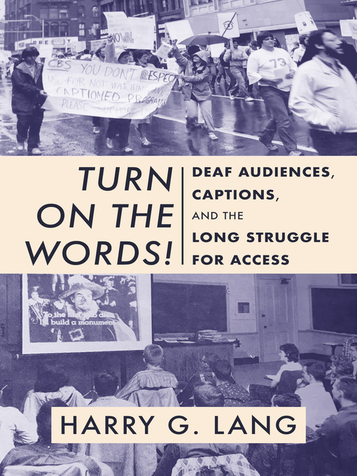 Book cover, "Turn on the Words" by Harry G. Lang